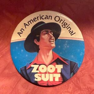 Zoot Suit Button Pin Promo for 1981 Movie
